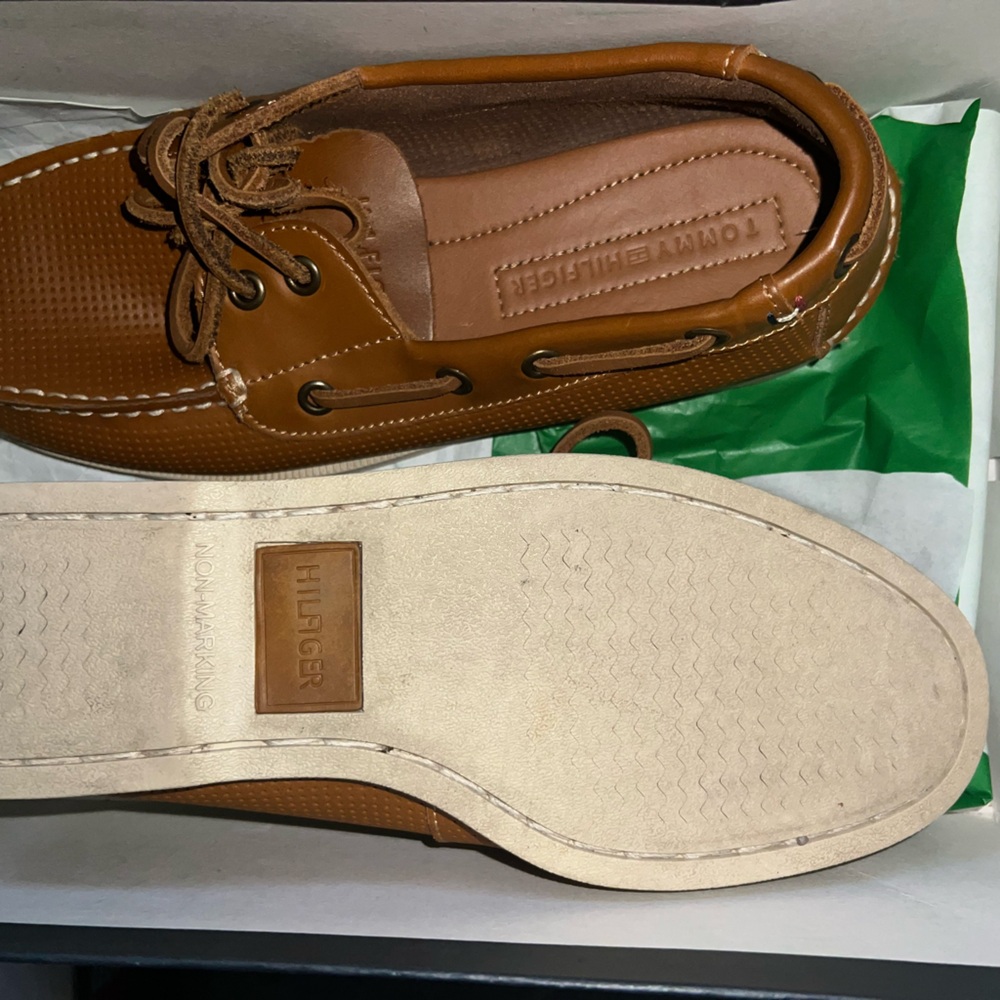 Tommy Hilfiger Men's Brown Boat Shoes - Picture 3 of 3
